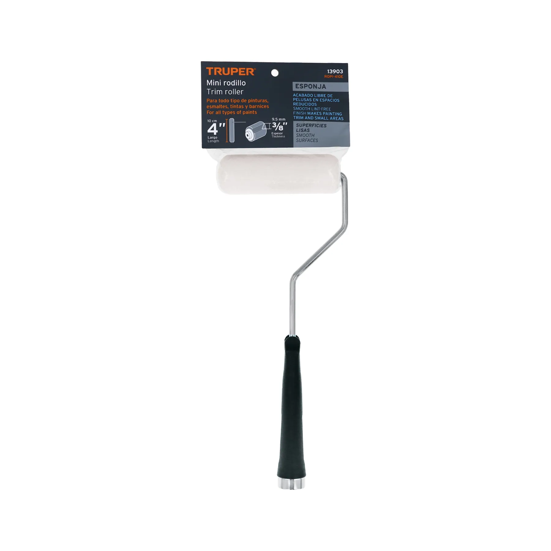 Mini Rodillo para pintar 4 ROPI-410E, Foto 4 Tienda en línea de herramientas Truper