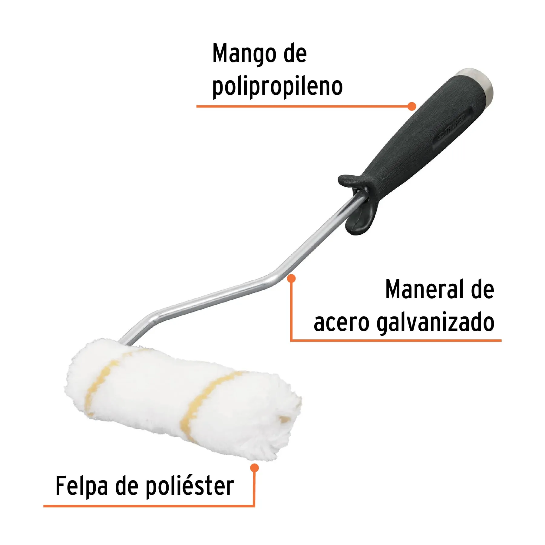 Mini rodillo para pintar 4 ROPI-420N, Foto 2 Tienda en línea de herramientas Truper