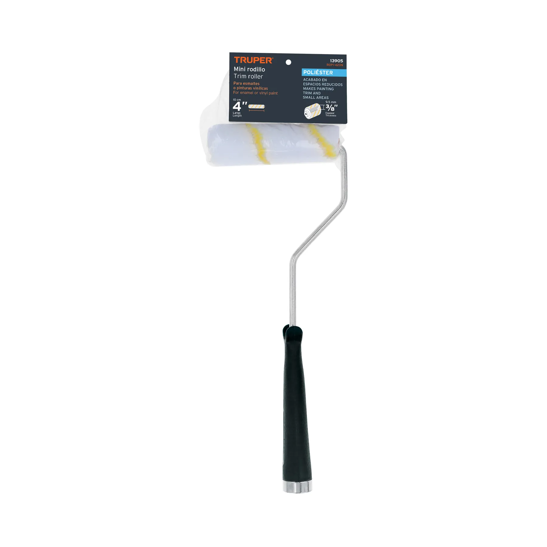 Mini rodillo para pintar 4 ROPI-420N, Foto 4 Tienda en línea de herramientas Truper