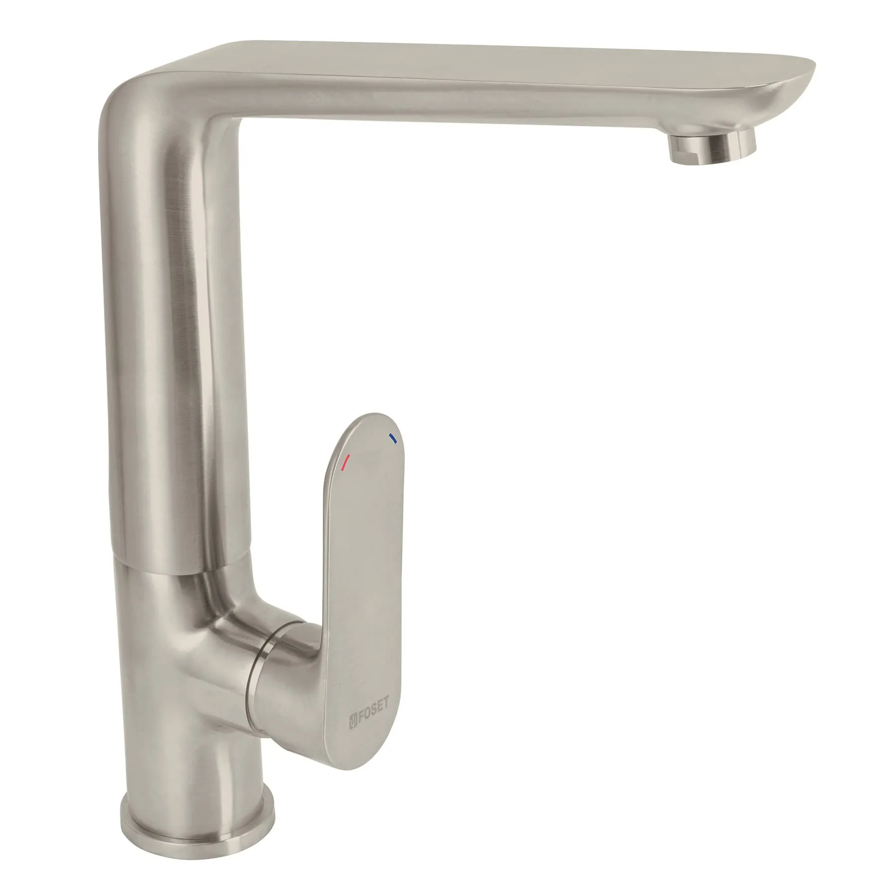 Monomando cuello alto para fregadero, satín, FOSET RIVIERA, Foto 1 Tienda en línea de herramientas Truper