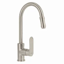 Monomando retráctil para fregadero, satín, FOSET RIVIERA, Foto 1 Tienda en línea de herramientas Truper