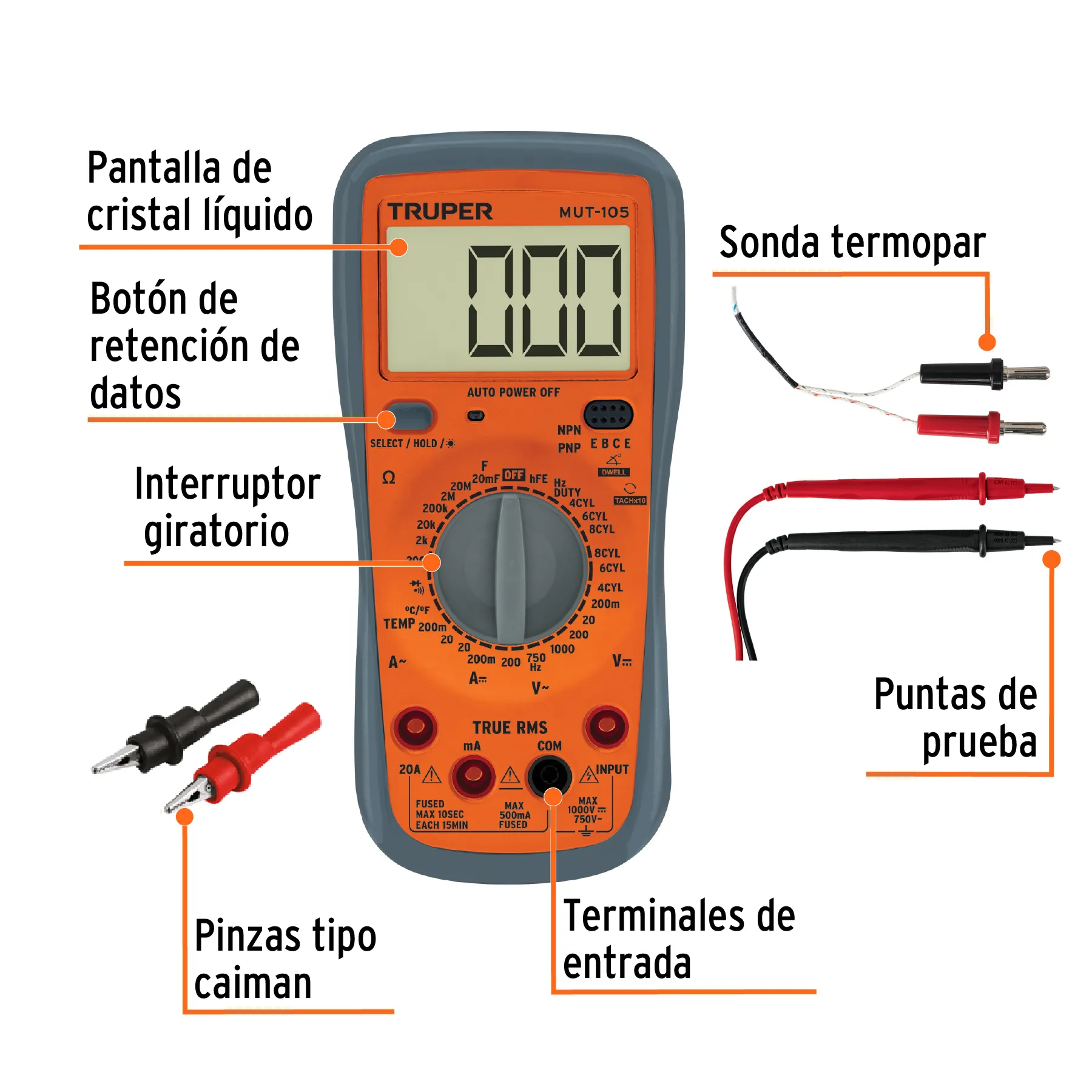 MUT-105, Foto 2 Tienda en línea de herramientas Truper