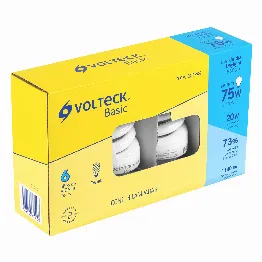 Pack de 4 lámparas espiral T4 20 W luz de día, caja, Volteck, Foto 1 Tienda en línea de herramientas Truper