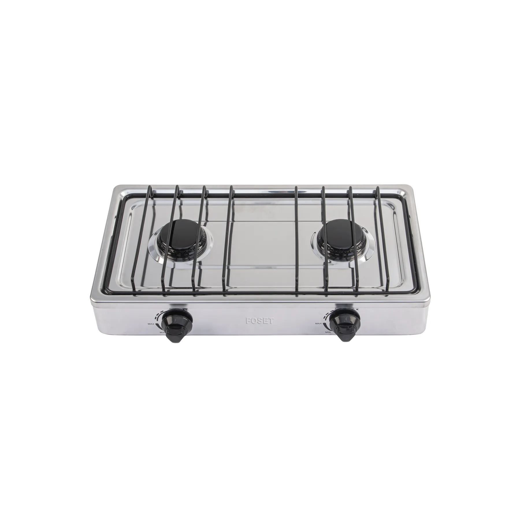 Parrilla de gas de sobreponer 2 quemadores, inox, Foset, Foto 1 Tienda en línea de herramientas Truper