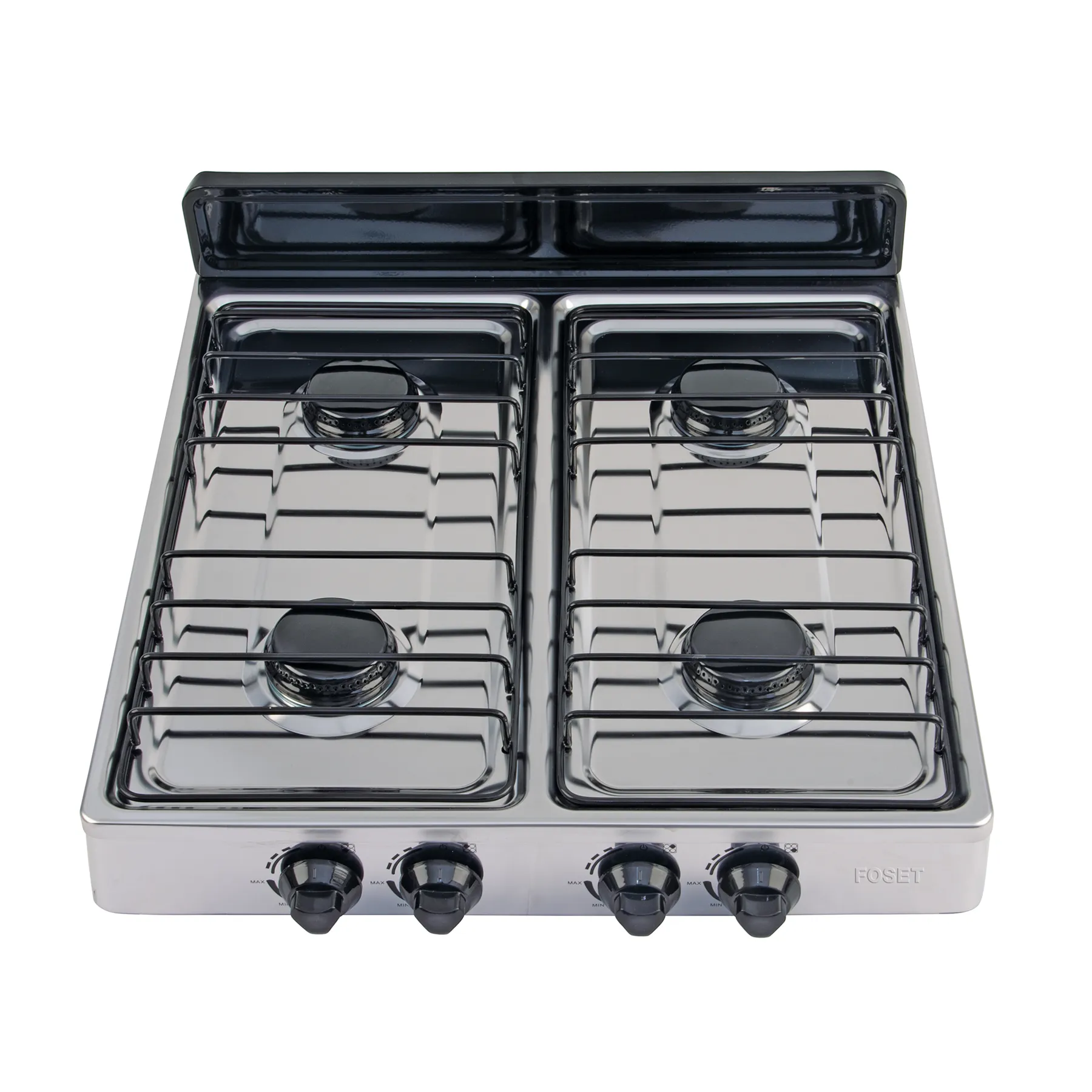 Parrilla de gas de sobreponer 4 quemadores, inox, Foset, Foto 1 Tienda en línea de herramientas Truper