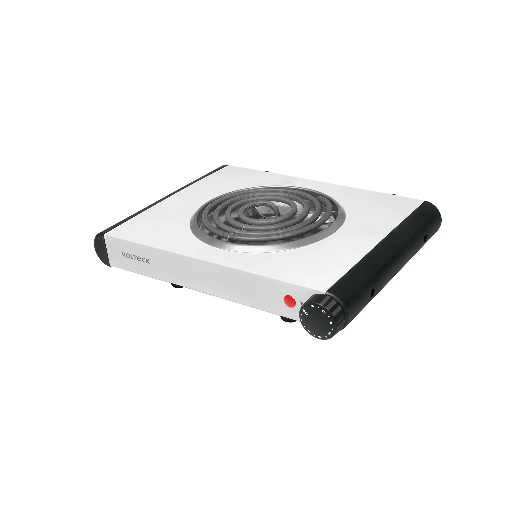 Parrilla eléctrica 1 quemador en espiral, blanca, VOLTECK, Foto 1 Tienda en línea de herramientas Truper