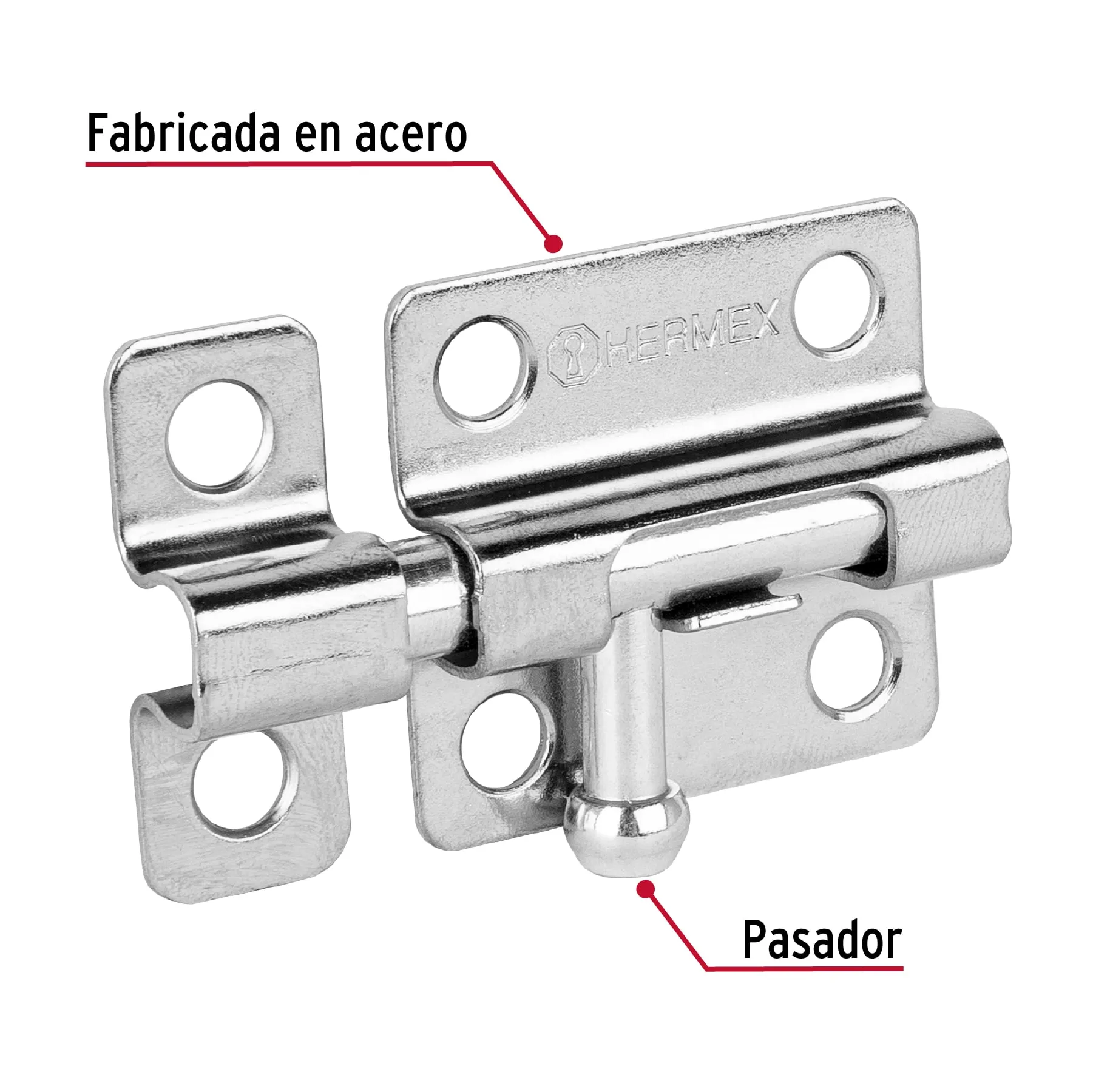 Pasador de barril de acero cromo 2 PAS-23, Foto 2 Tienda en línea de herramientas Truper