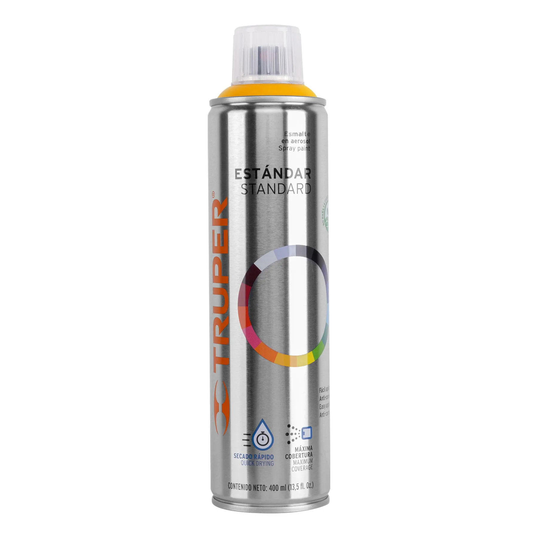 Pintura en aerosol, amarillo, bote esbelto, 400 ml Pintura en aerosol, amarillo, bote esbelto, 400 ml, Foto 1 Tienda en línea de herramientas Truper