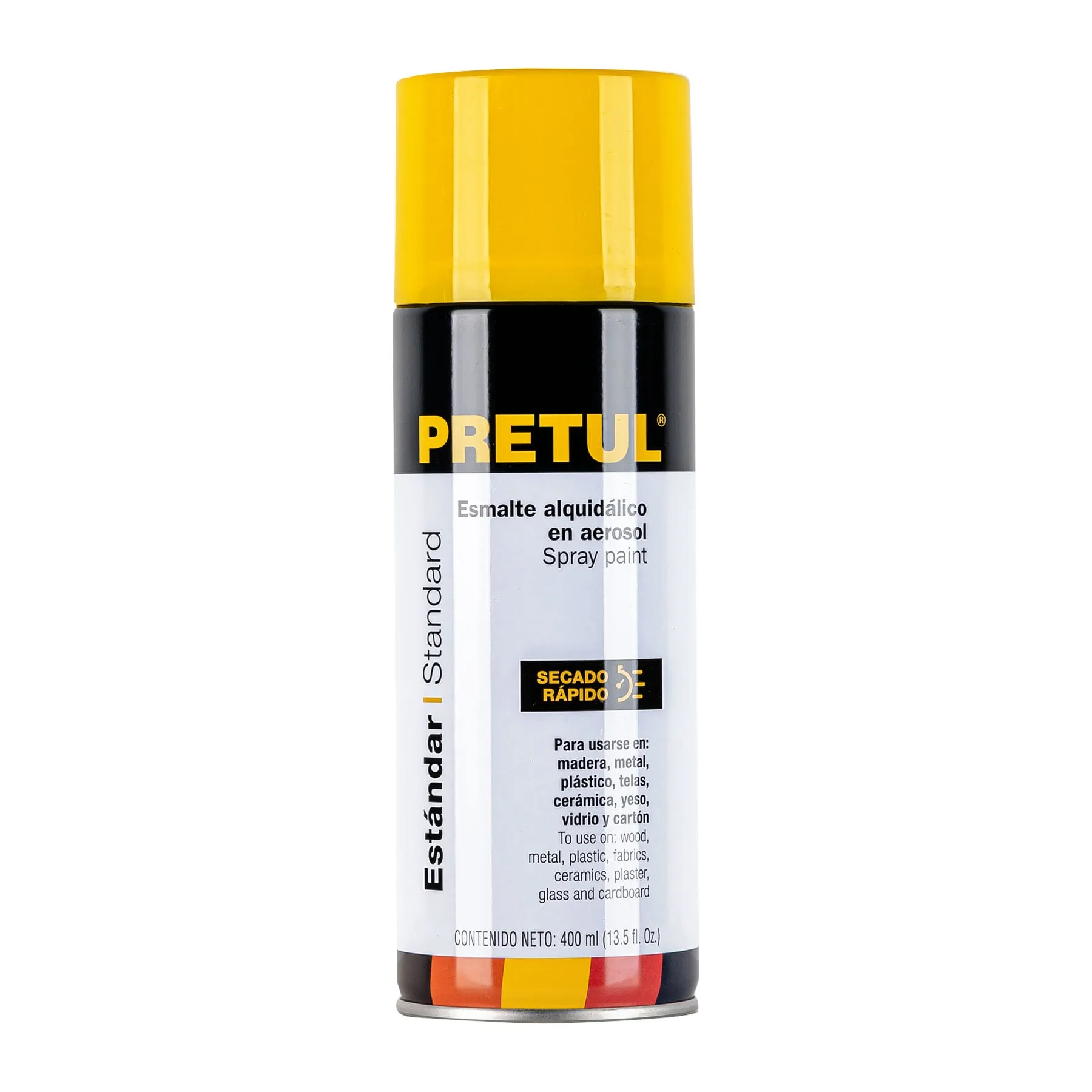 Pintura en aerosol, amarillo canario, 400ml, Pretul Pintura en aerosol, amarillo canario, 400ml, Pretul, Foto 1 Tienda en línea de herramientas Truper