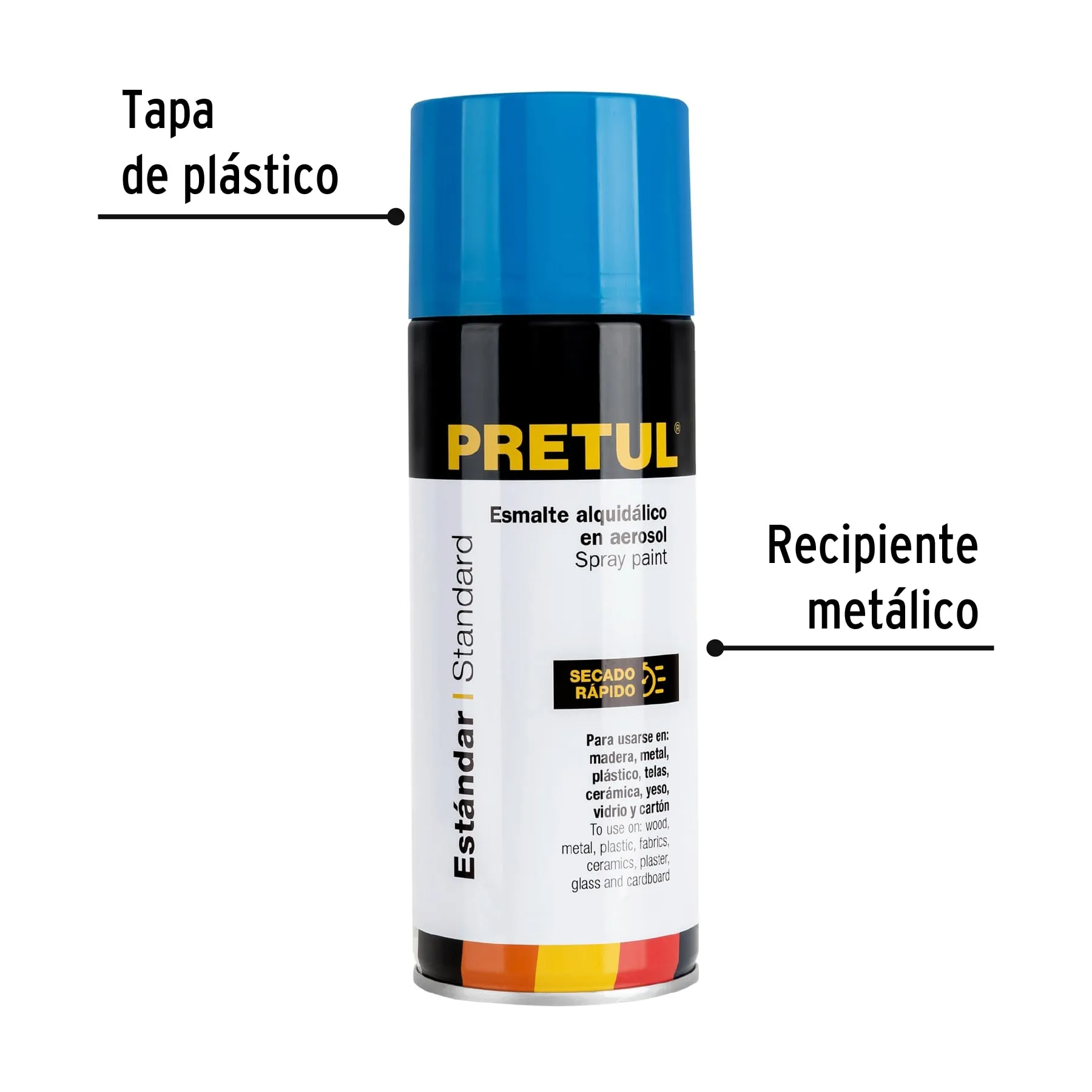 Pintura en aerosol, azul holandés, 400ml, Pretul PA-AH-P, Foto 2 Tienda en línea de herramientas Truper