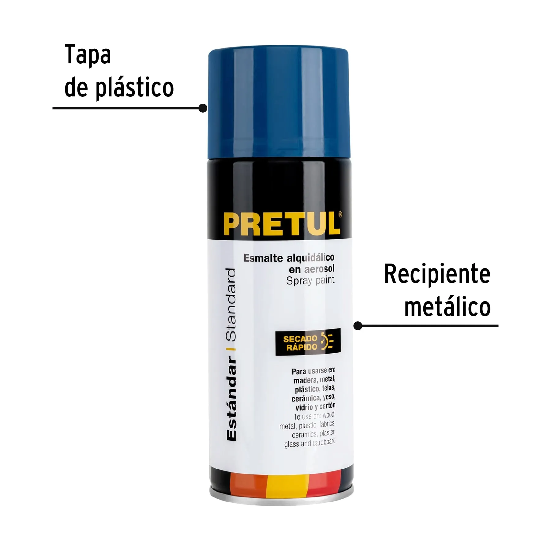 Pintura en aerosol, azul ultramar, 400ml, Pretul PA-AU-P, Foto 2 Tienda en línea de herramientas Truper