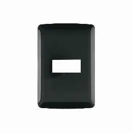 Placa 1 módulo, Italiana, color negro, Volteck, Foto 1 Tienda en línea de herramientas Truper