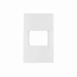 Placa 1 ventana, 1.5 módulos, línea Española, color blanco, Foto 1 Tienda en línea de herramientas Truper