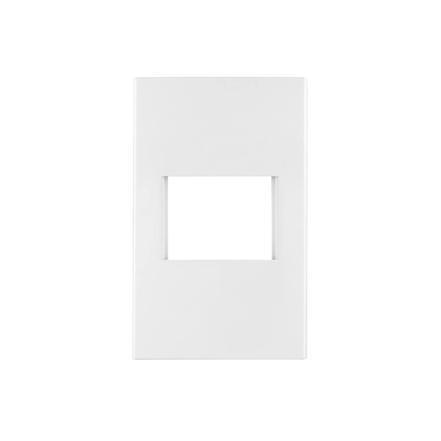 Placa 1 ventana, 1.5 módulos, línea Española, color blanco Placa 1 ventana, 1.5 módulos, línea Española, color blanco, Foto 1 Tienda en línea de herramientas Truper