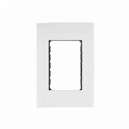 Placa 3 módulos de ABS, línea Oslo, color blanco, Volteck, Foto 1 Tienda en línea de herramientas Truper