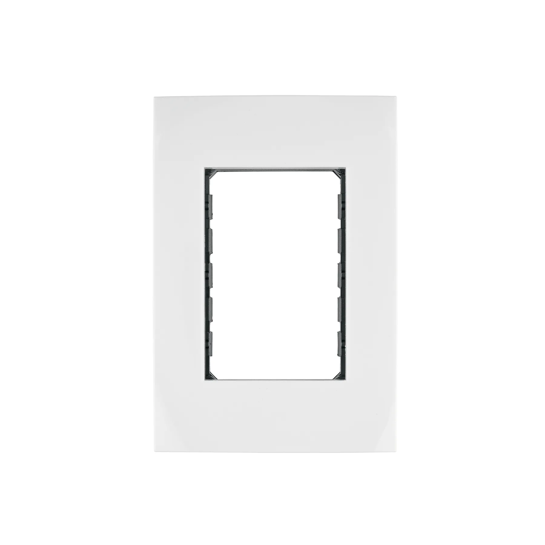 Placa 3 módulos de ABS, línea Oslo, color blanco, Volteck, Foto 1 Tienda en línea de herramientas Truper