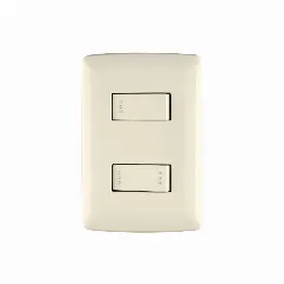 Placa armada 1 interruptor escalera marfil, línea Italiana, Foto 1 Tienda en línea de herramientas Truper