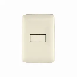 Placa armada 1 interruptor sencillo, marfil, línea Italiana, Foto 1 Tienda en línea de herramientas Truper