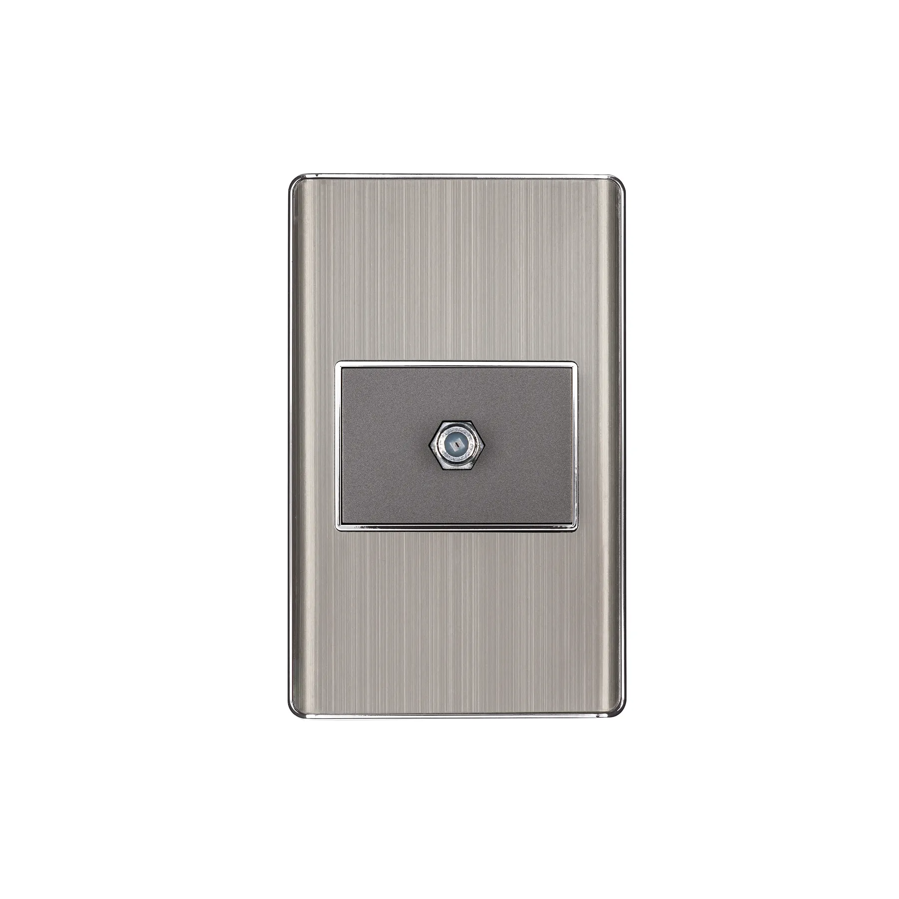 Placa armada acero inox 1 toma de TV, 1.5 módulos, Lisboa Placa armada acero inox 1 toma de TV, 1.5 módulos, Lisboa, Foto 1 Tienda en línea de herramientas Truper