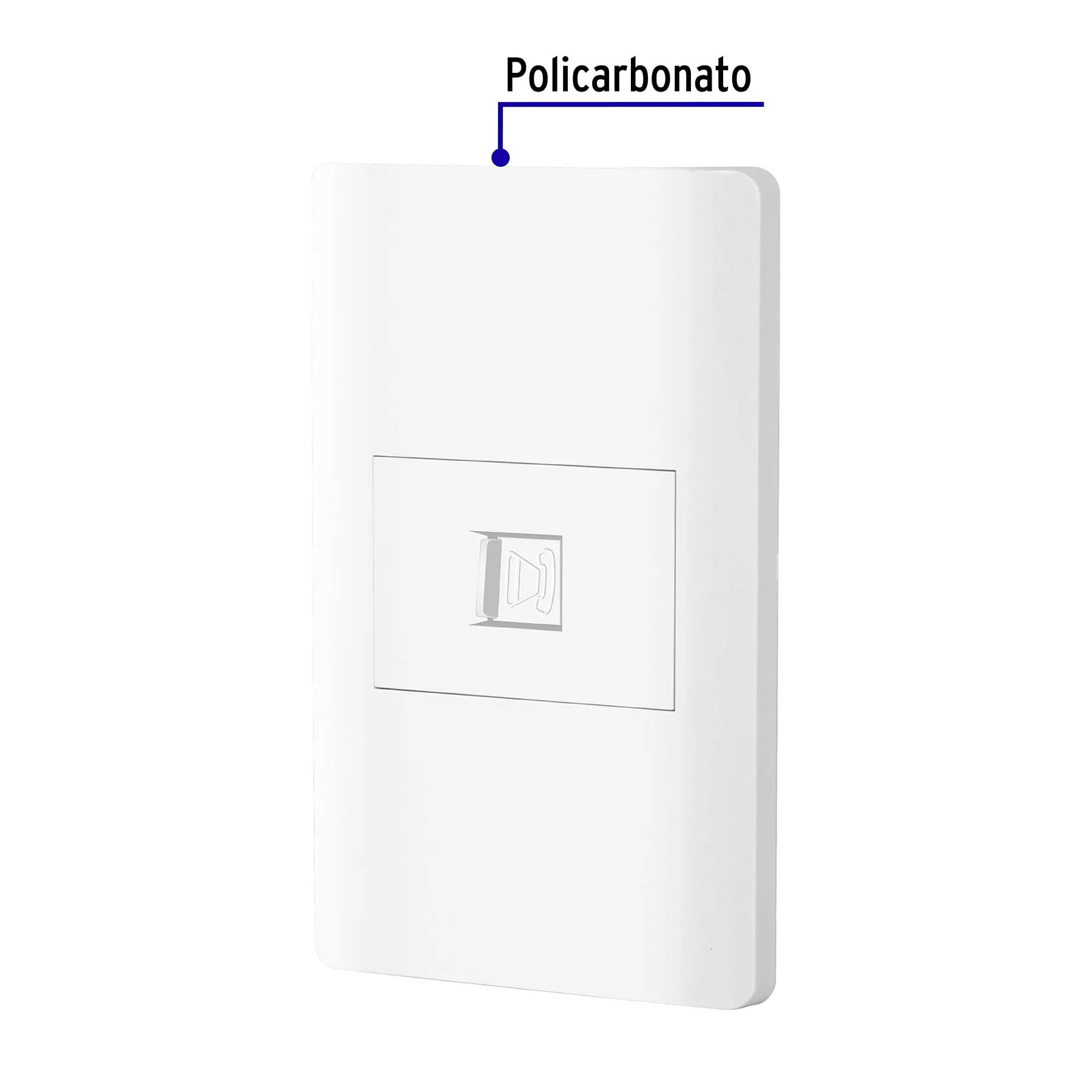 Placa armada blanca 1 toma para teléfono 1.5 mód, Lisboa PA-TE-LB, Foto 2 Tienda en línea de herramientas Truper