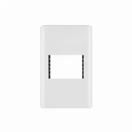Placa blanca de 1 ventana 1.5 módulos, línea Lisboa, Volteck, Foto 1 Tienda en línea de herramientas Truper