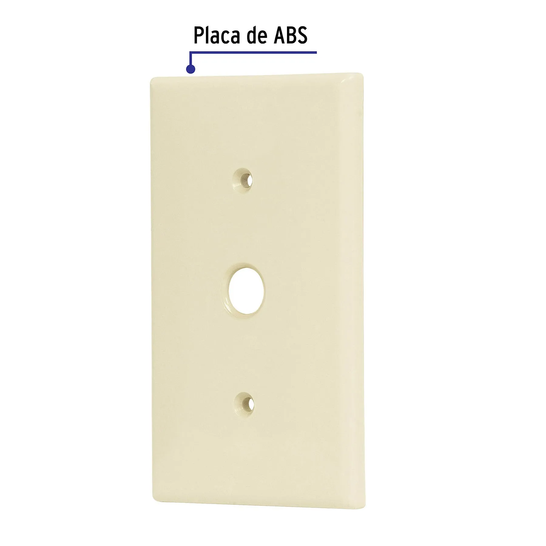 Placa de ABS para atenuador, Standard, marfil, Volteck PPDI-S, Foto 2 Tienda en línea de herramientas Truper
