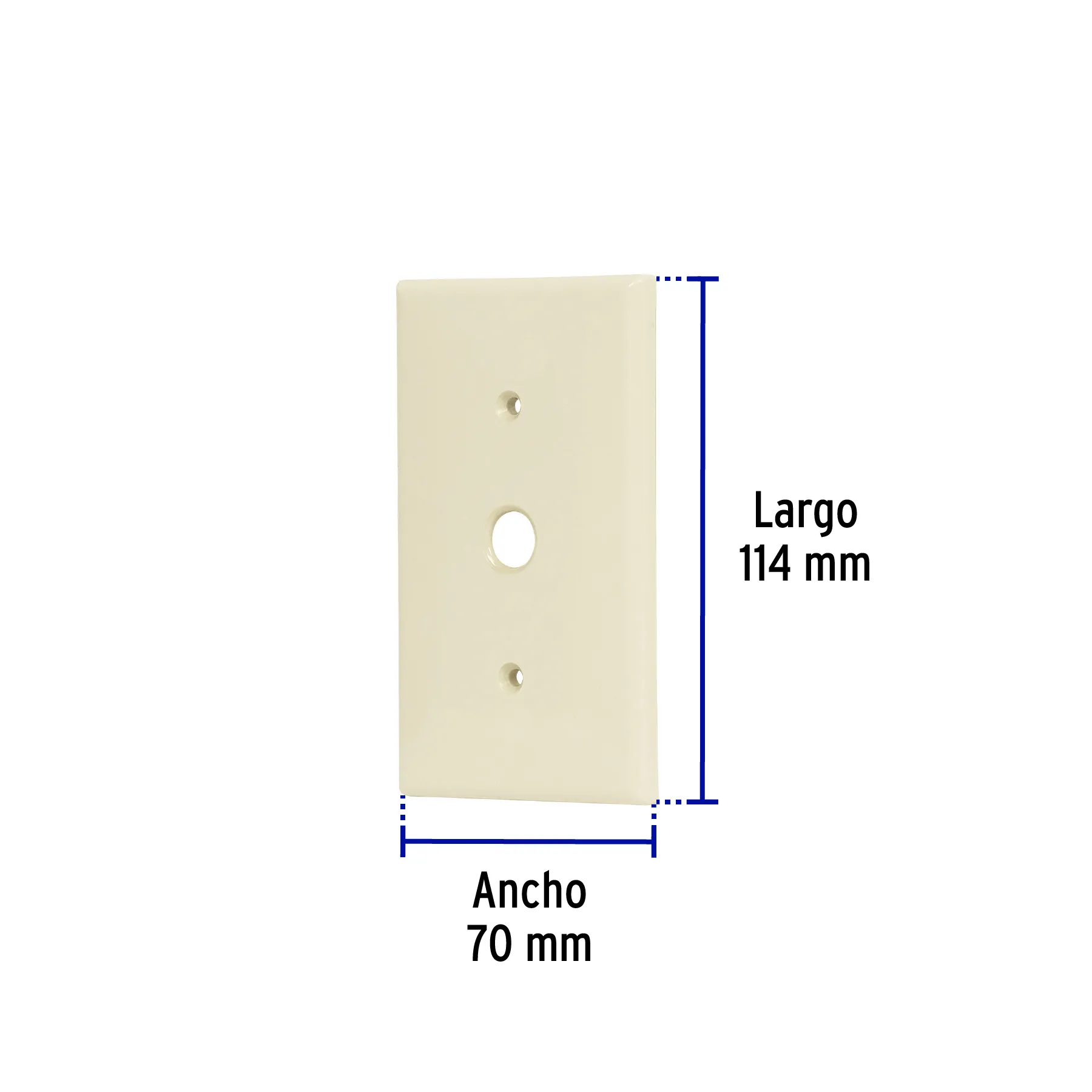 Placa de ABS para atenuador, Standard, marfil, Volteck PPDI-S, Foto 3 Tienda en línea de herramientas Truper