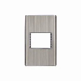 Placa de acero inox con 1 ventana 1.5 módulos, línea Lisboa, Foto 1 Tienda en línea de herramientas Truper