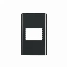 Placa negra de 1 ventana 1.5 módulos, línea Lisboa, Volteck, Foto 1 Tienda en línea de herramientas Truper
