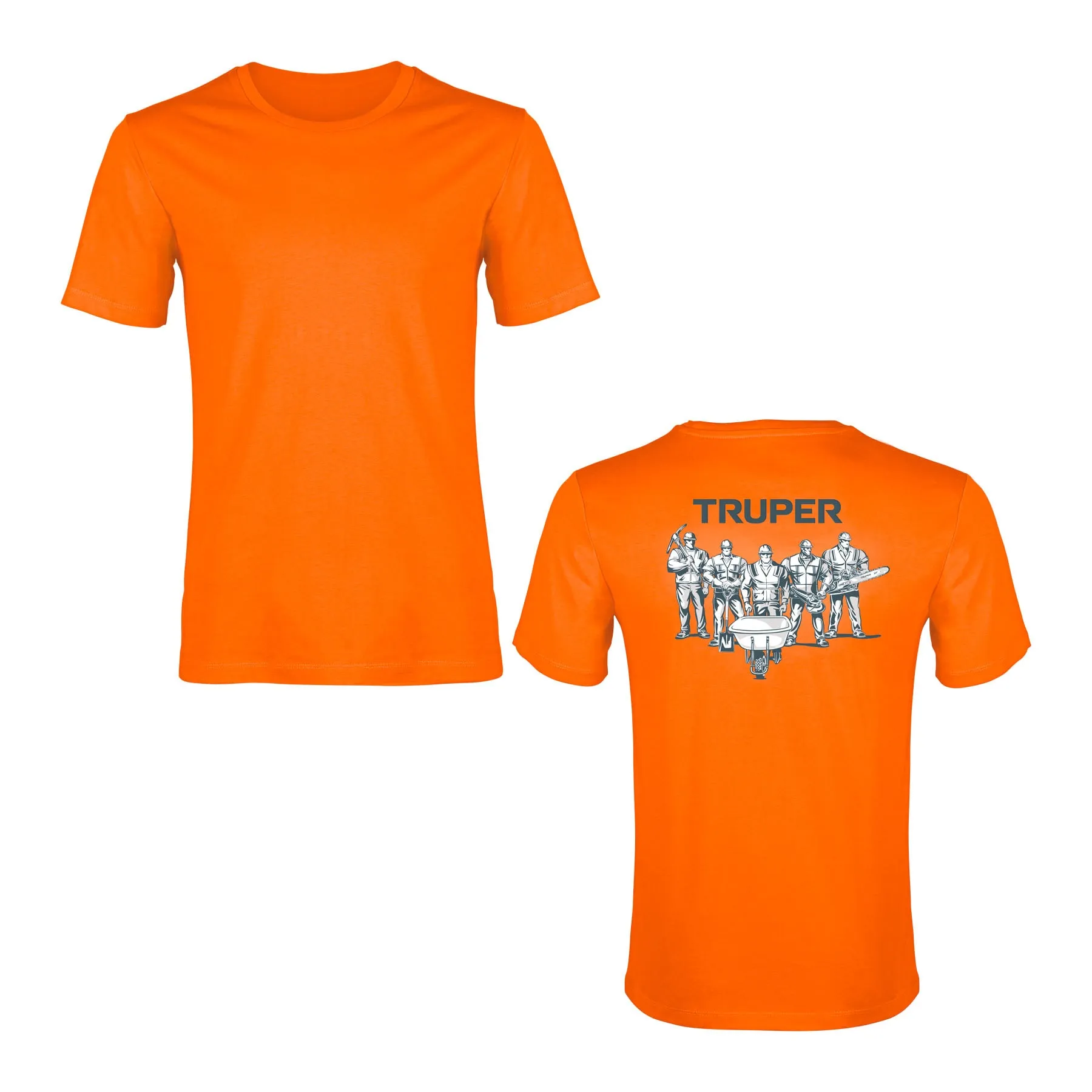 Playera cuello redondo para hombre, naranja, EG, Truper, Foto 1 Tienda en línea de herramientas Truper