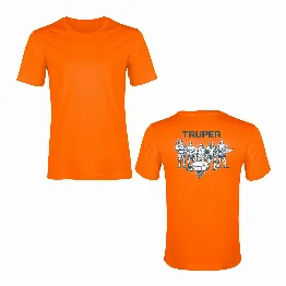 Playera cuello redondo para hombre, naranja, G, Truper, Foto 1 Tienda en línea de herramientas Truper