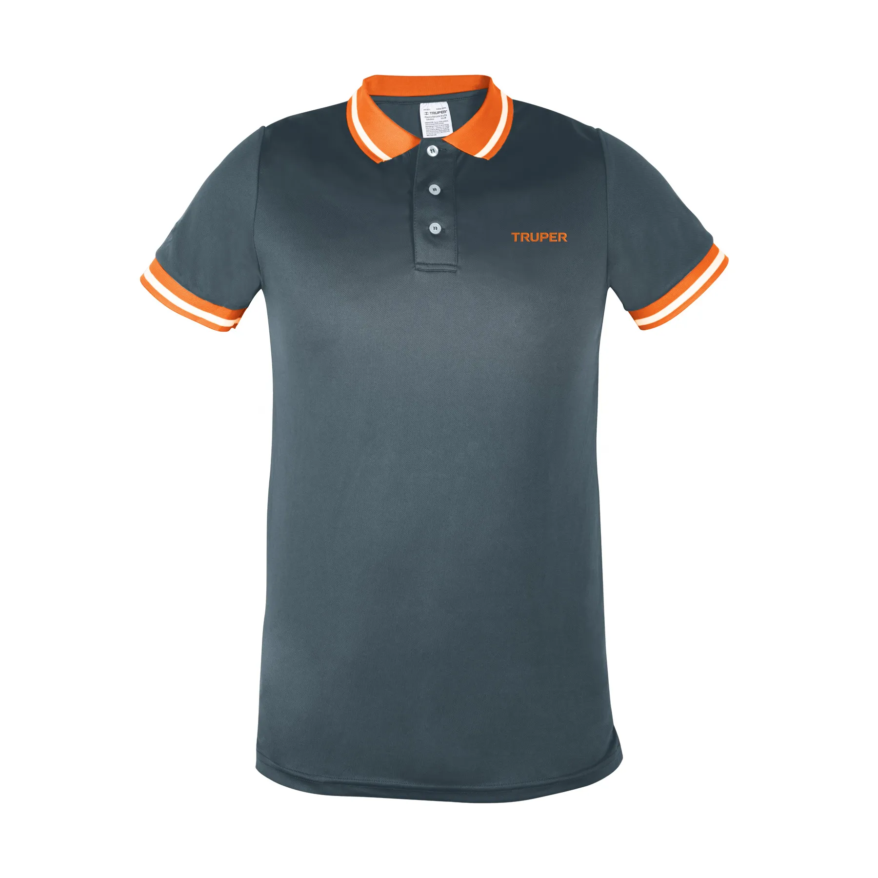 Playera polo performance para hombre, gris, CH, Truper, Foto 1 Tienda en línea de herramientas Truper