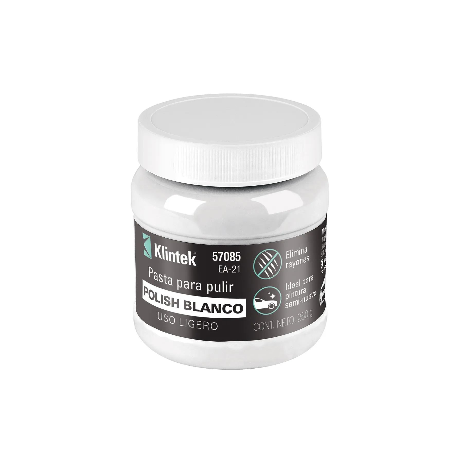 Polish en pasta blanca para auto, 250 g, uso ligero, KLINTEK, Foto 1 Tienda en línea de herramientas Truper