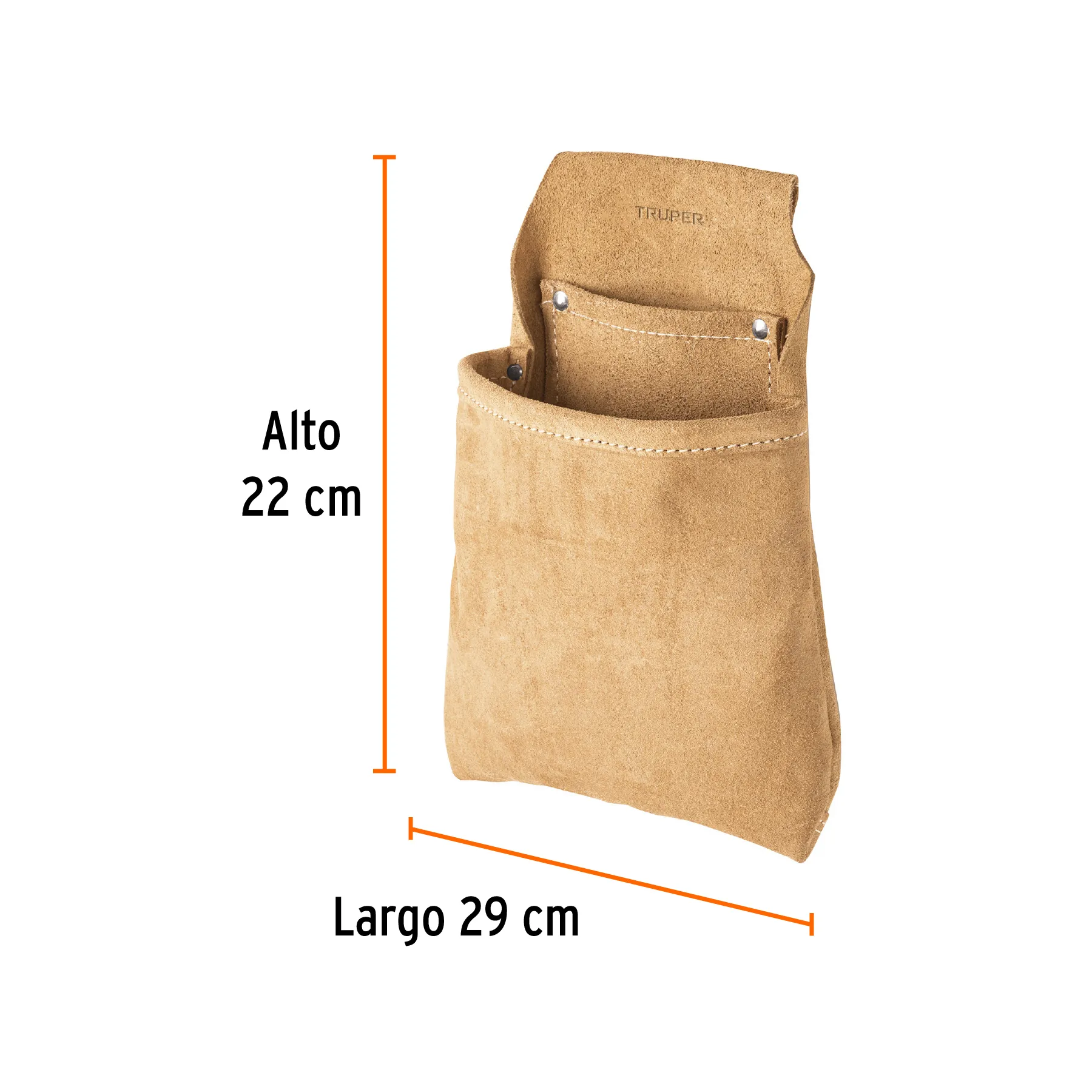 Porta herramientas de clavos con 2 compartimentos, Truper POHE-CLAC, Foto 3 Tienda en línea de herramientas Truper