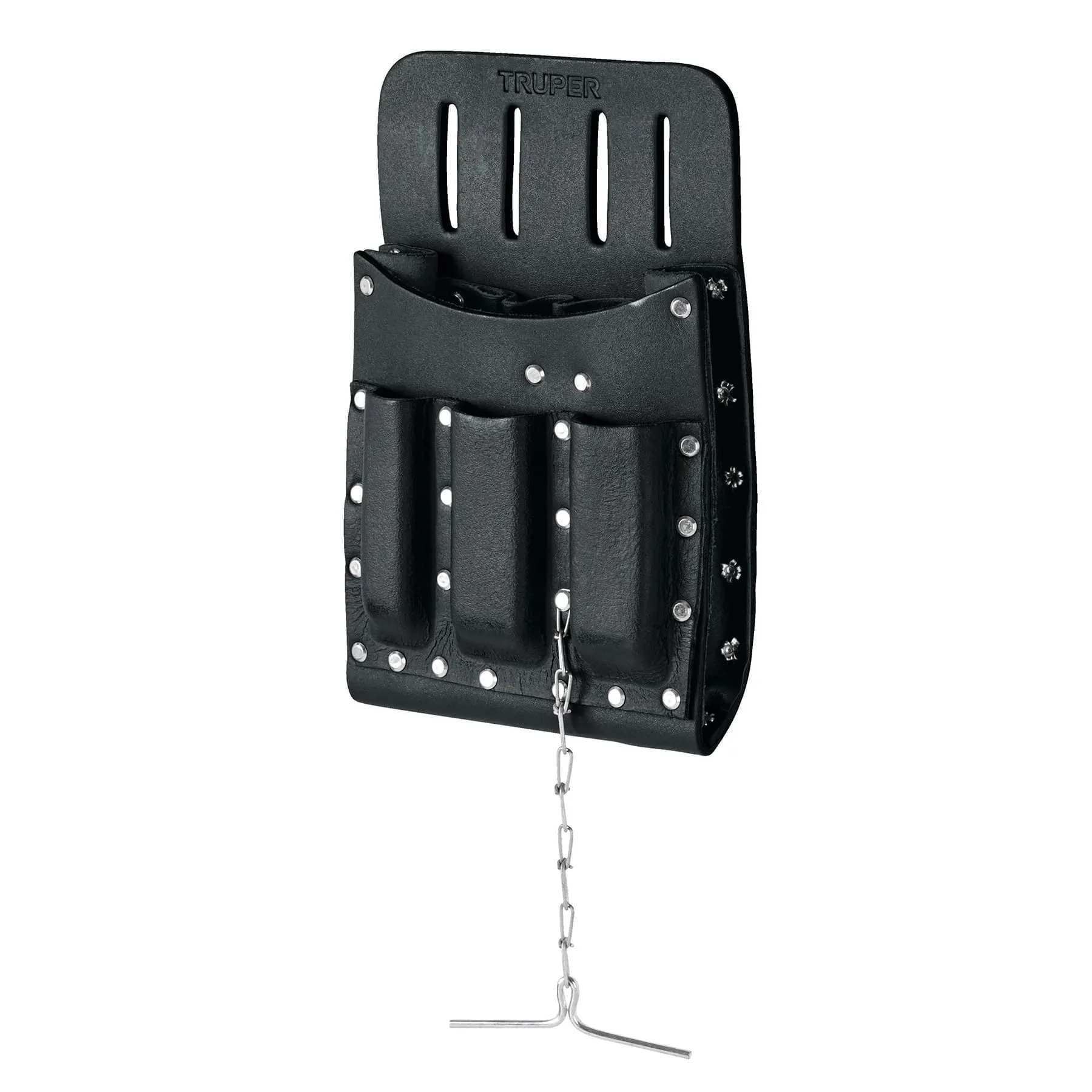 Porta herramientas de cuero con 11 compartimentos, Truper Porta herramientas de cuero con 11 compartimentos, Truper, Foto 1 Tienda en línea de herramientas Truper