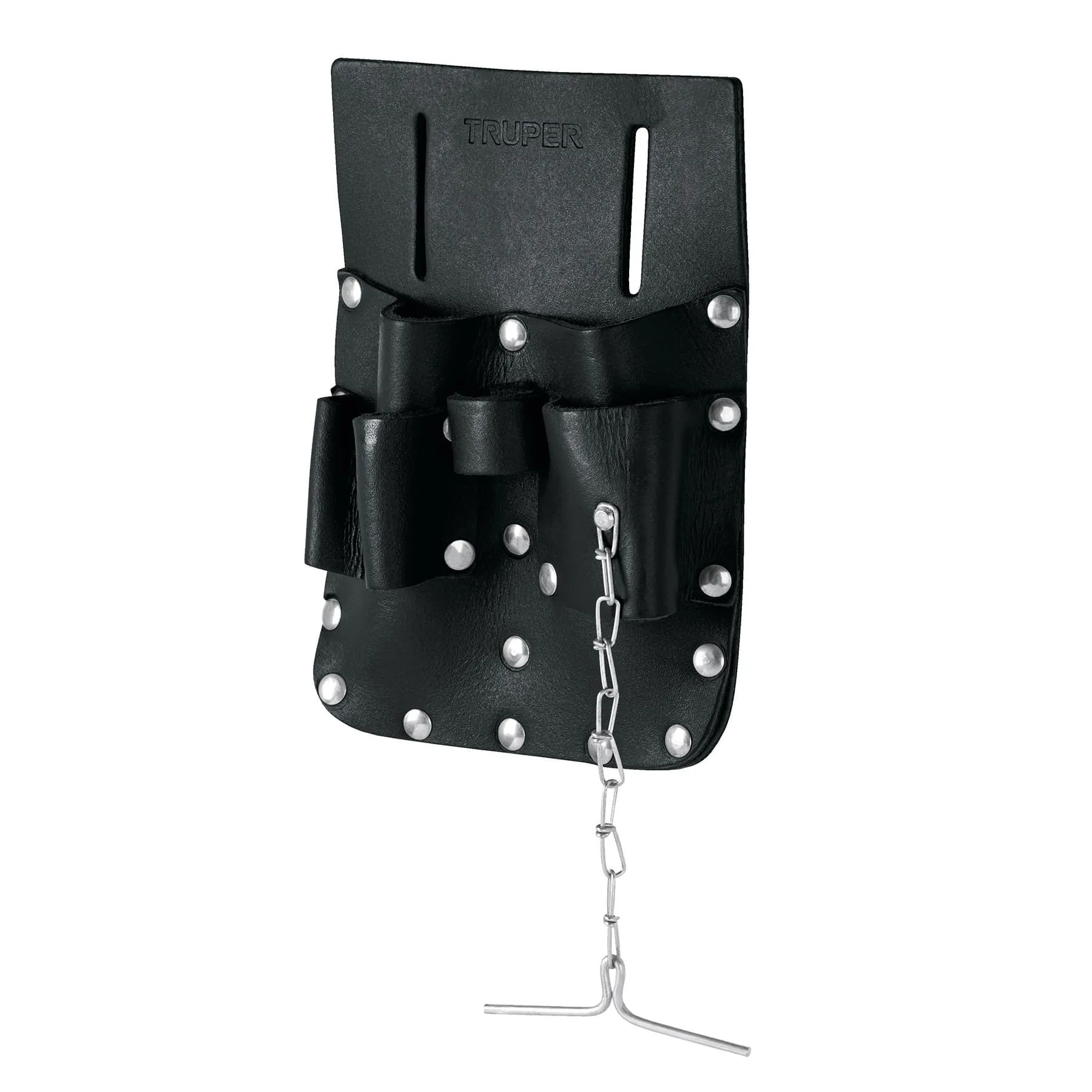 Porta herramientas de cuero con 7 compartimentos, Truper, Foto 1 Tienda en línea de herramientas Truper