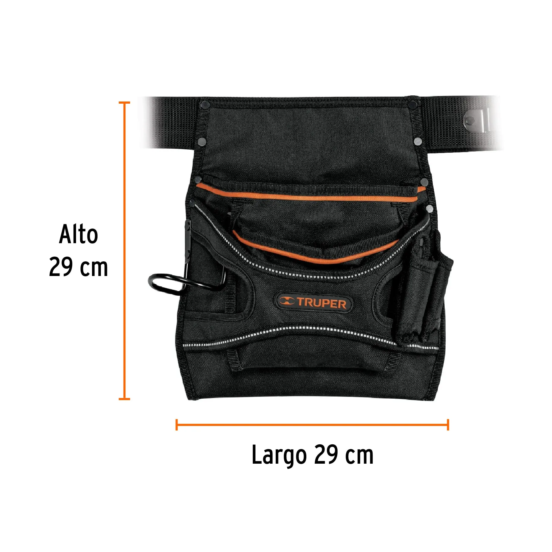 Porta herramientas de poliéster, 13 compartimentos, Truper POHE-13N, Foto 3 Tienda en línea de herramientas Truper