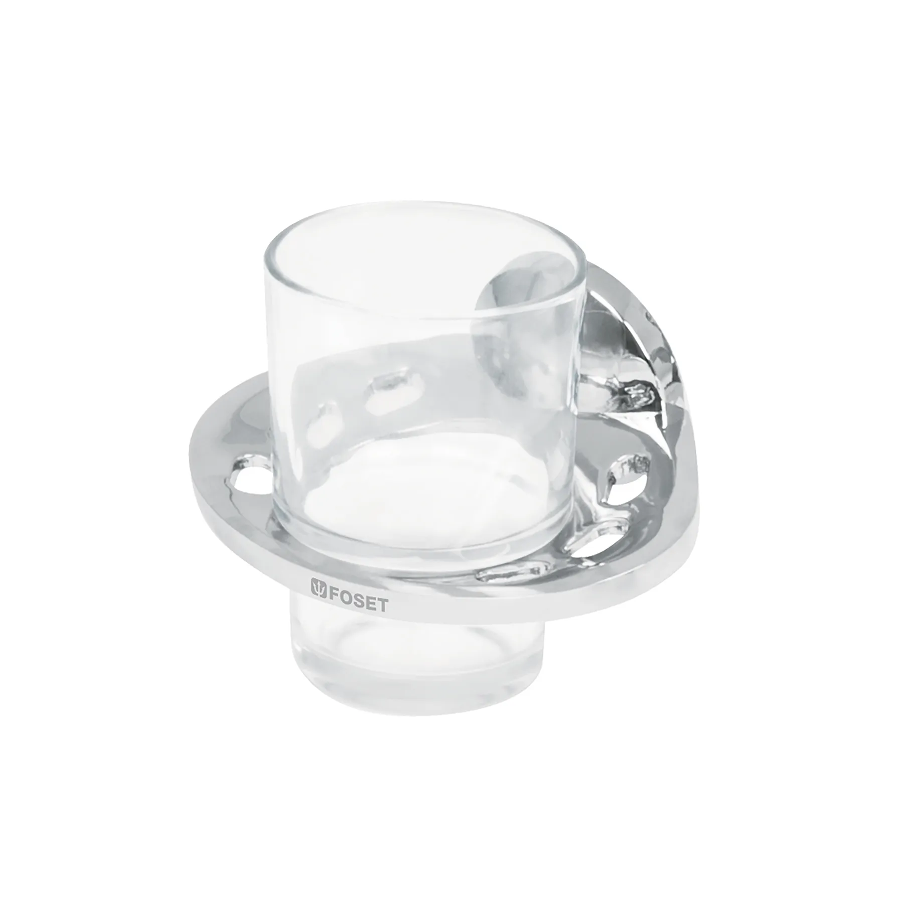 Portavaso cepillero metálico con vaso de vidrio, Foset Aqua Portavaso cepillero metálico con vaso de vidrio, Foset Aqua, Foto 1 Tienda en línea de herramientas Truper