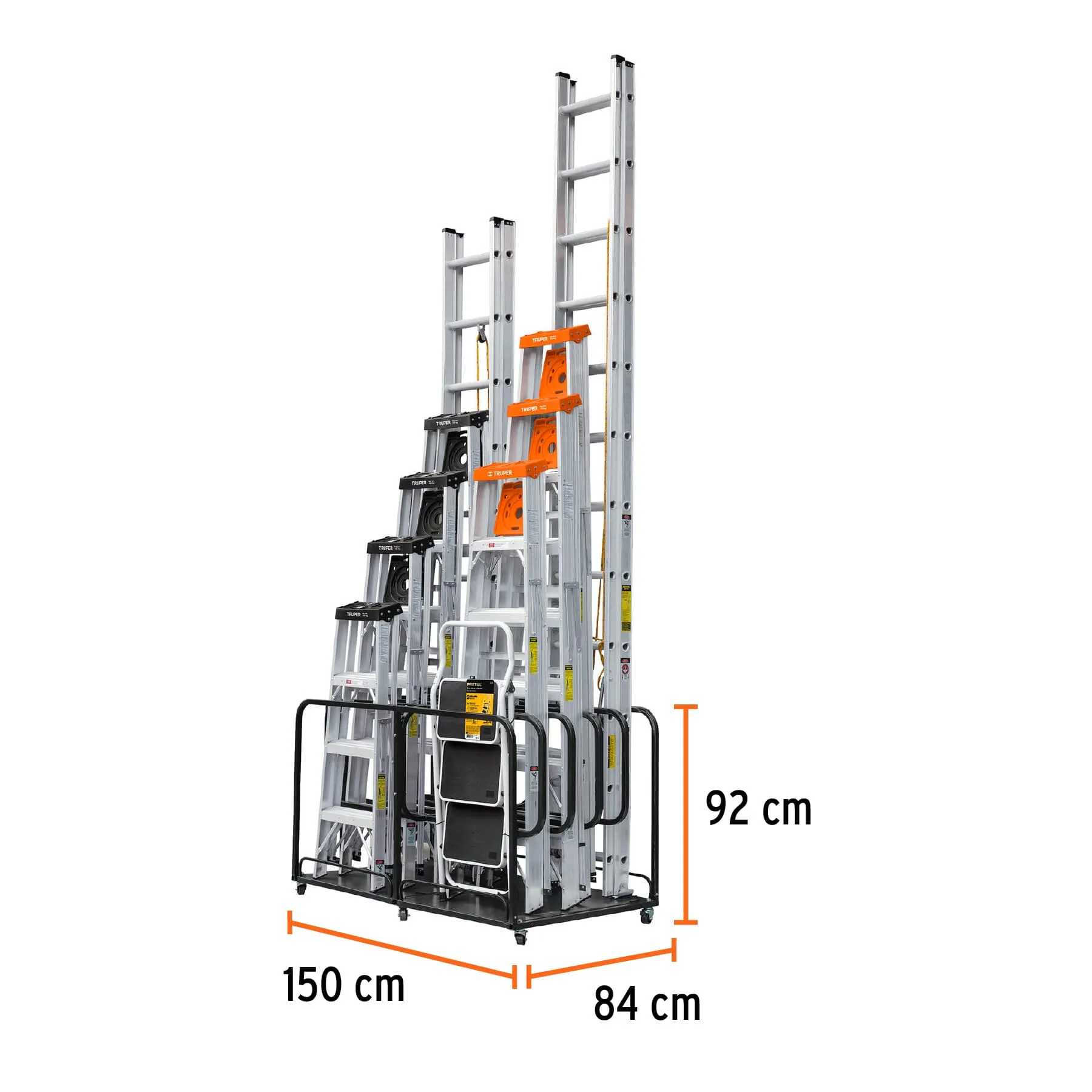 Rack para 10 escaleras, Truper R-ESC-D, Foto 2 Tienda en línea de herramientas Truper