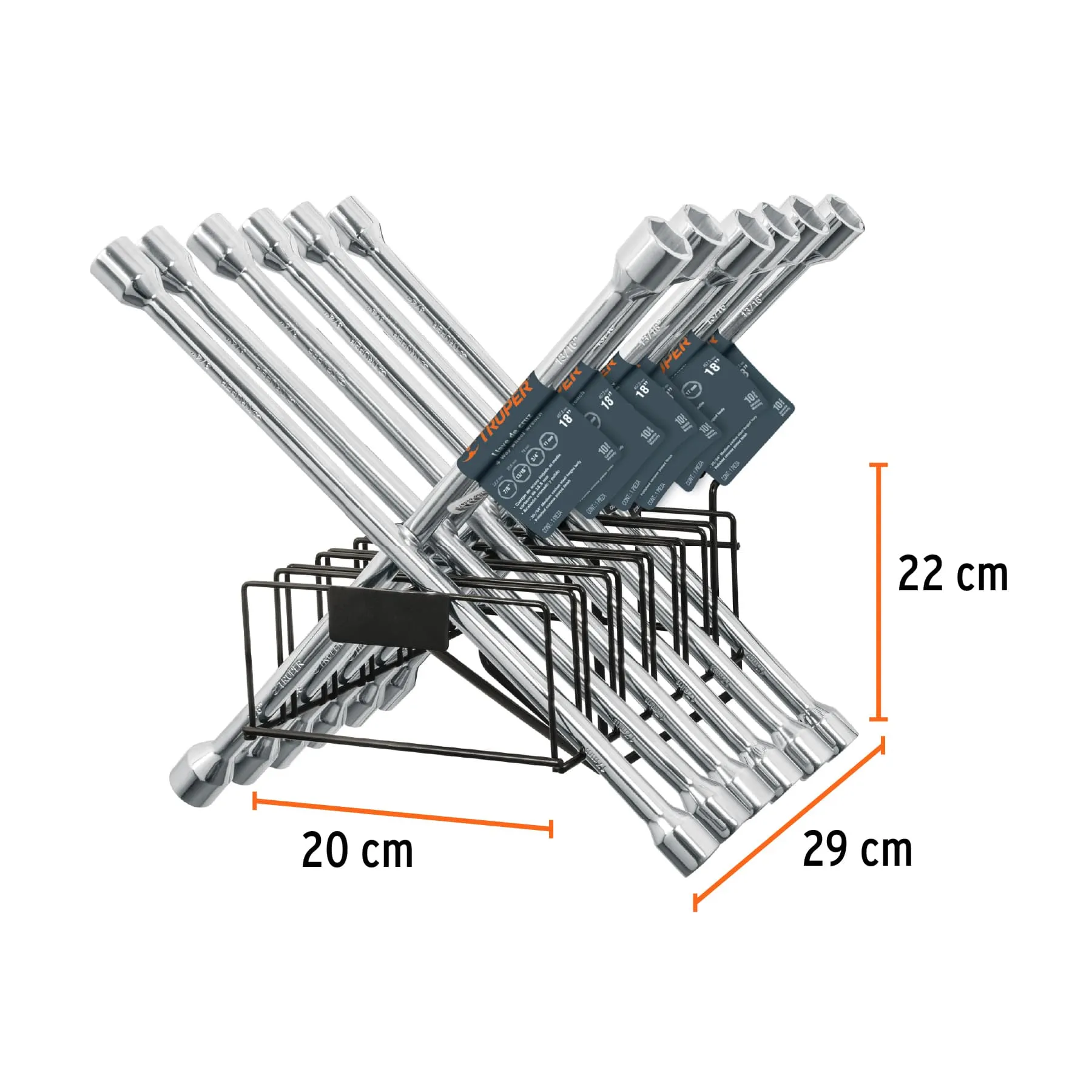 Rack para llaves de cruz, Truper R-LLCR, Foto 2 Tienda en línea de herramientas Truper