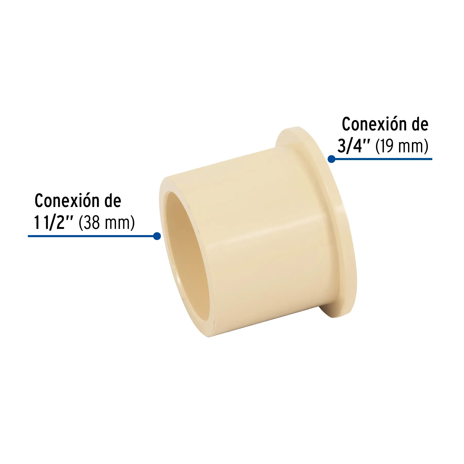 Reducción bushing CPVC 1-1/2 CPVC-238, Foto 2 Tienda en línea de herramientas Truper