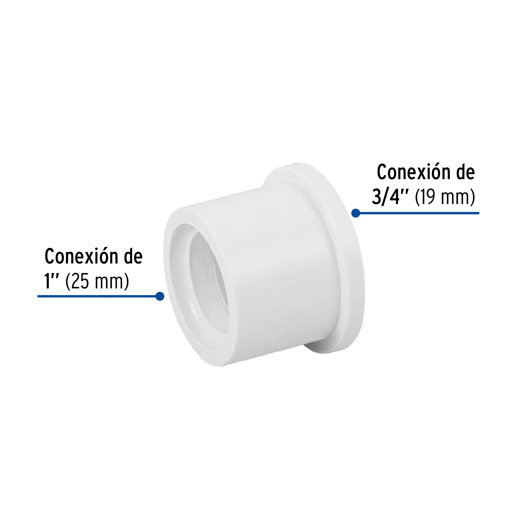 Reducción bushing de PVC 1x 3/4 PVC-233, Foto 2 Tienda en línea de herramientas Truper