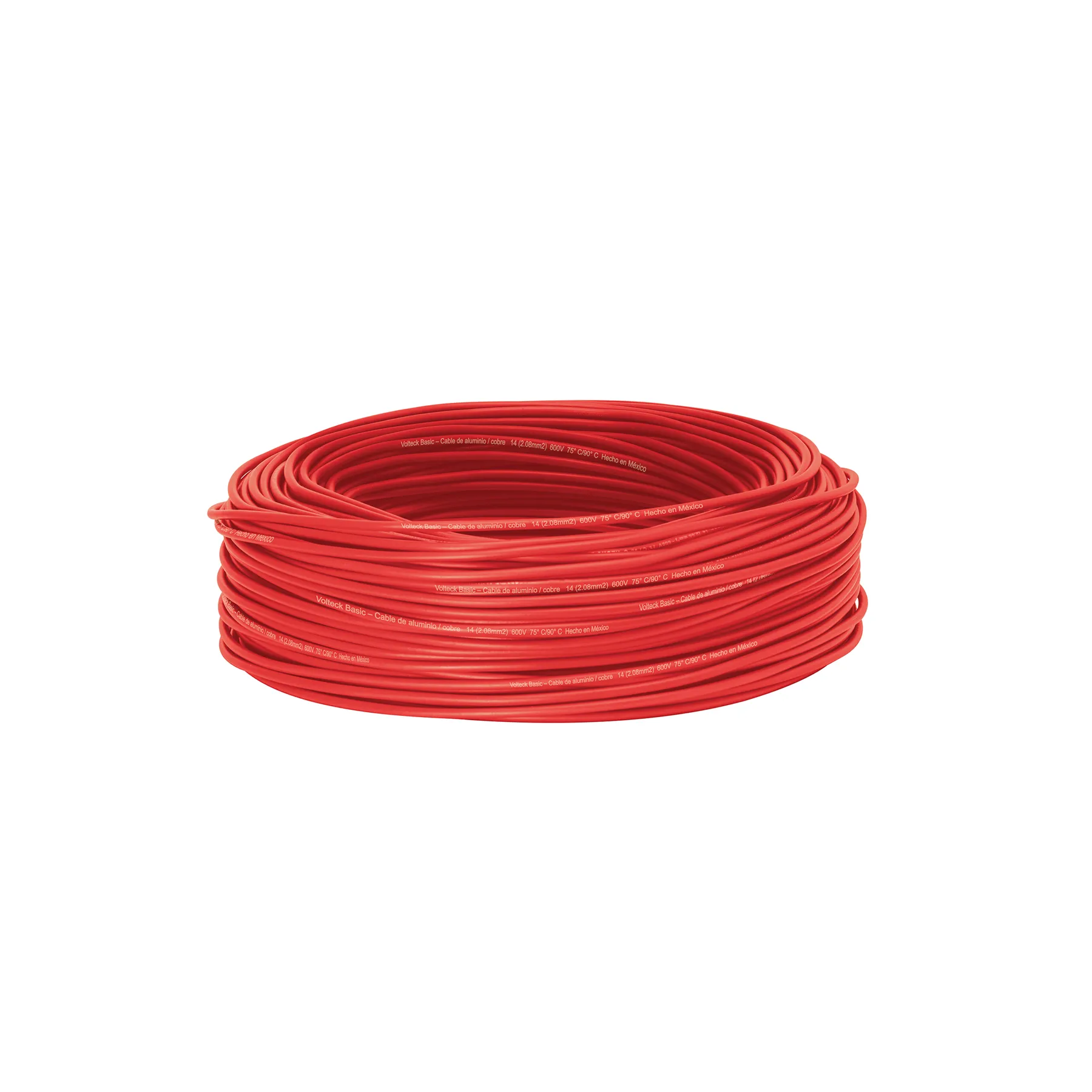 Rollo de 100 metros de cable THW CCA 14 AWG rojo, Basic Rollo de 100 metros de cable THW CCA 14 AWG rojo, Basic, Foto 1 Tienda en línea de herramientas Truper