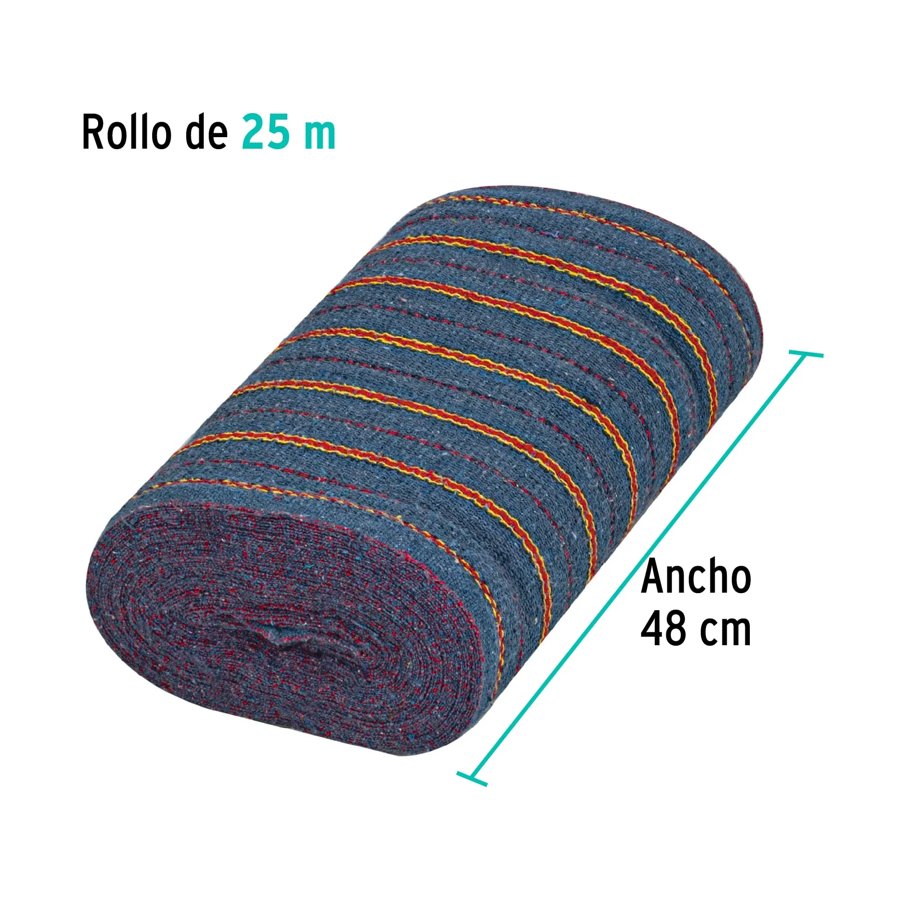 Rollo de 25 m de jerga plana gris, KLINTEK JER-25GP, Foto 3 Tienda en línea de herramientas Truper