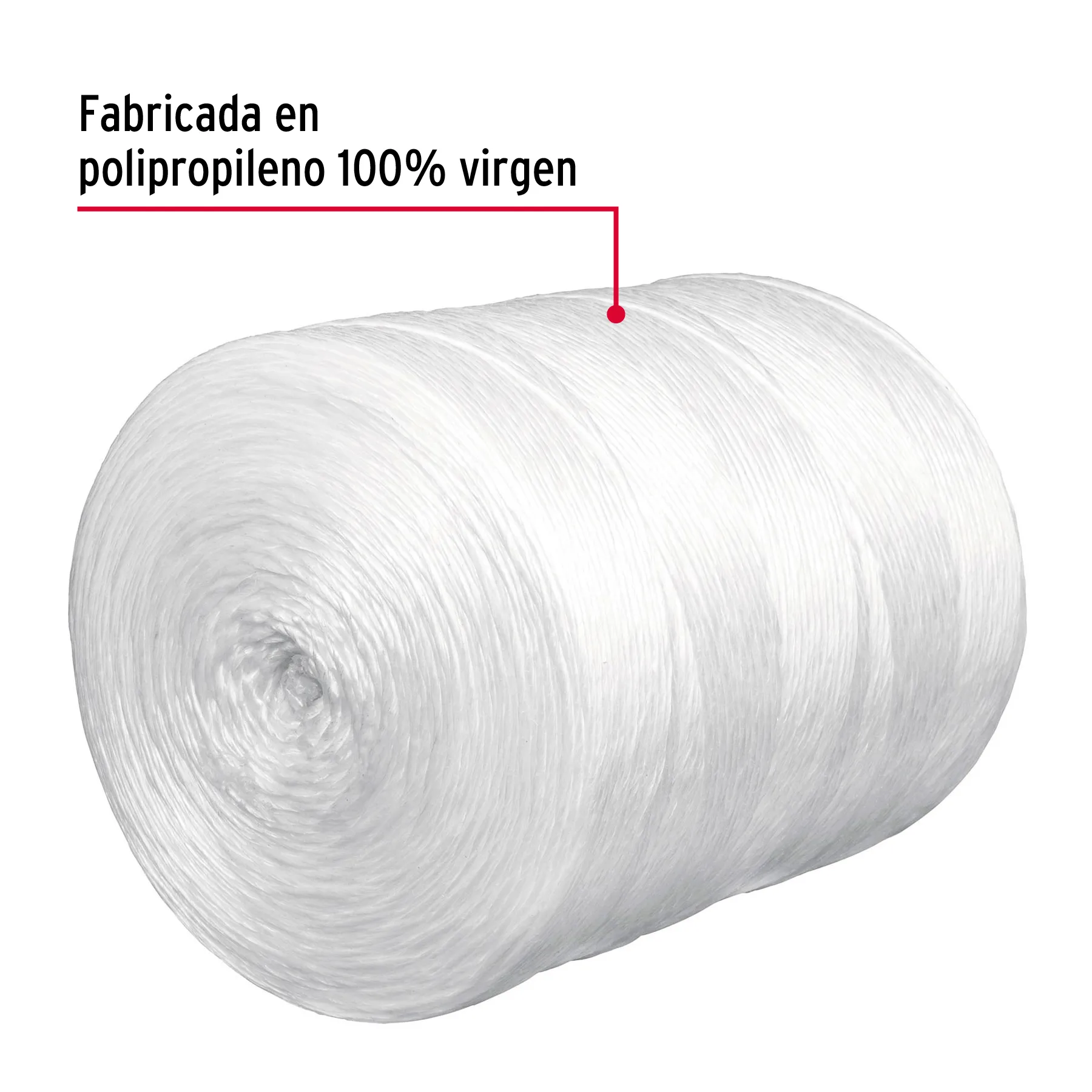 Rollo de rafia de 1125 m color blanco calibre 3.8 g/m RAF-445, Foto 2 Tienda en línea de herramientas Truper