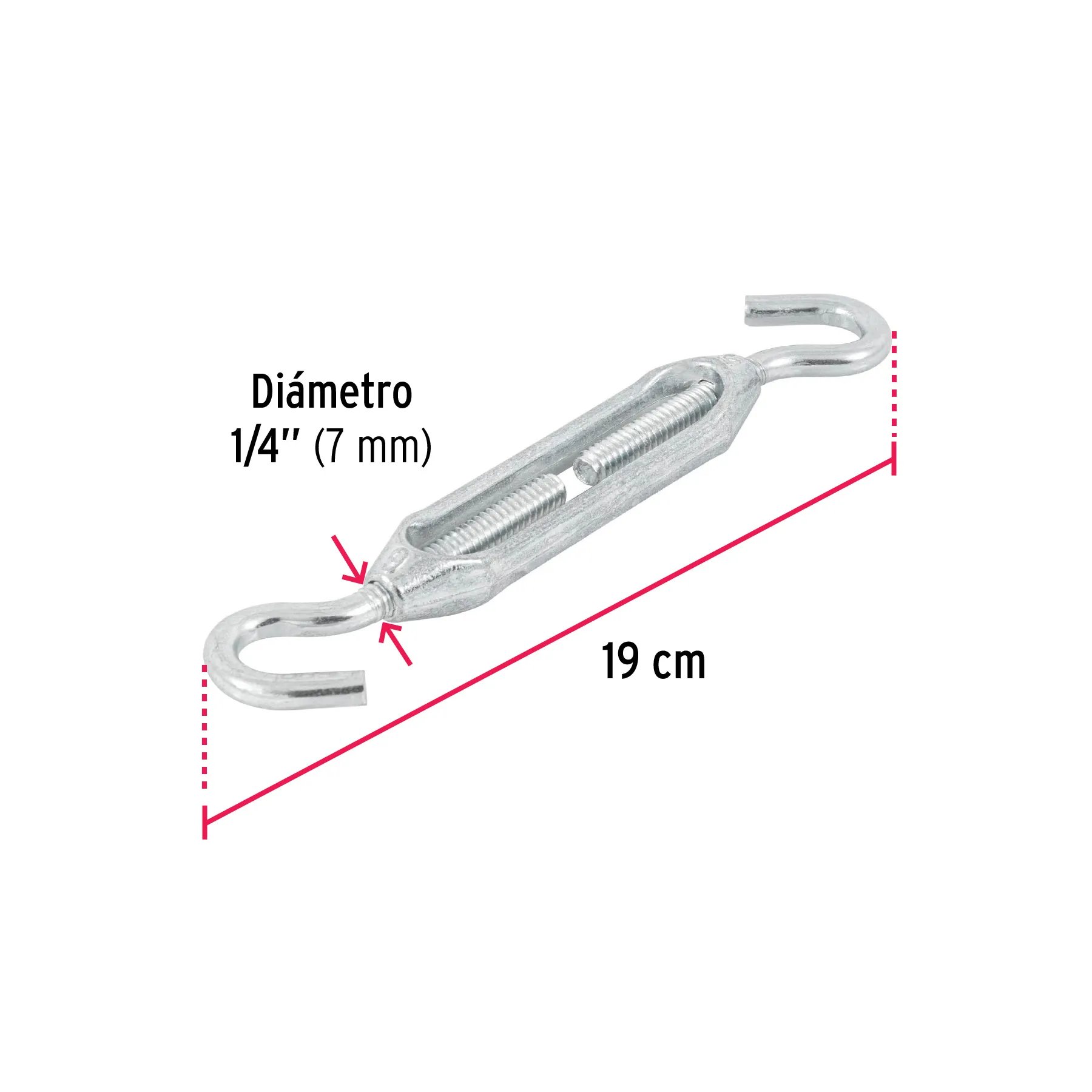 Tensor zinc 1/4 TEN-1/4G, Foto 3 Tienda en línea de herramientas Truper