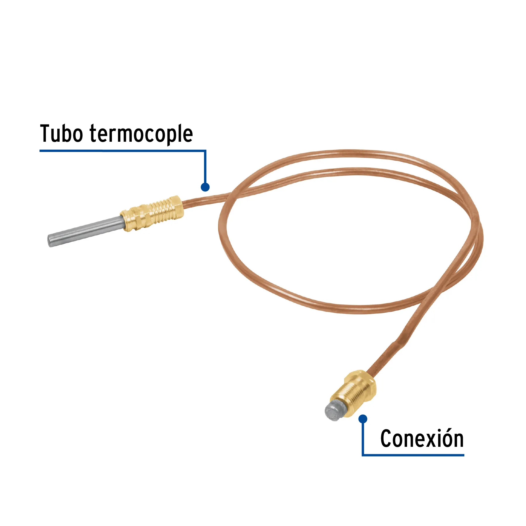 Termocople 60 cm roscable, Foset TECO-60R, Foto 2 Tienda en línea de herramientas Truper