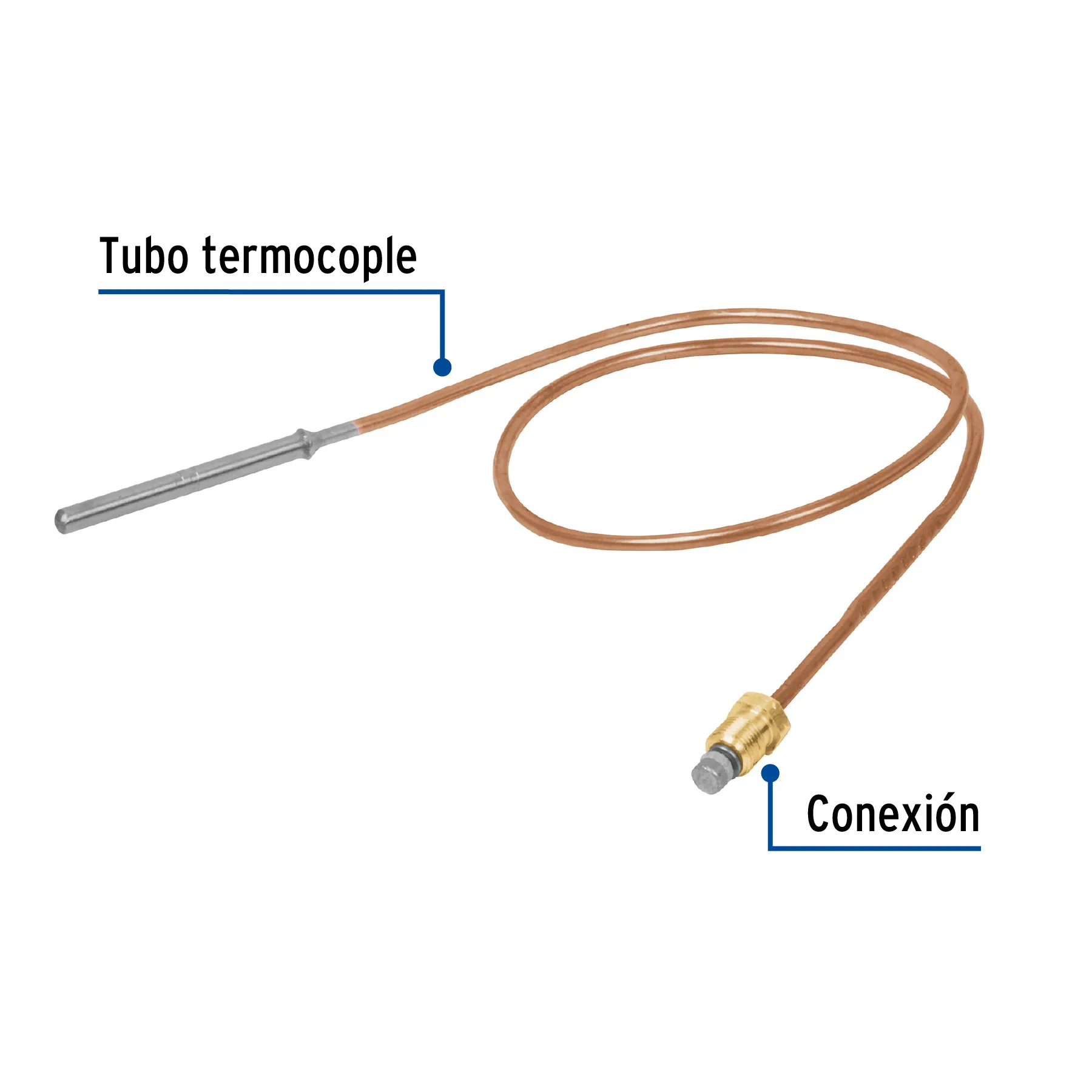 Termocople 60 cm soldable, Foset TECO-60S, Foto 2 Tienda en línea de herramientas Truper