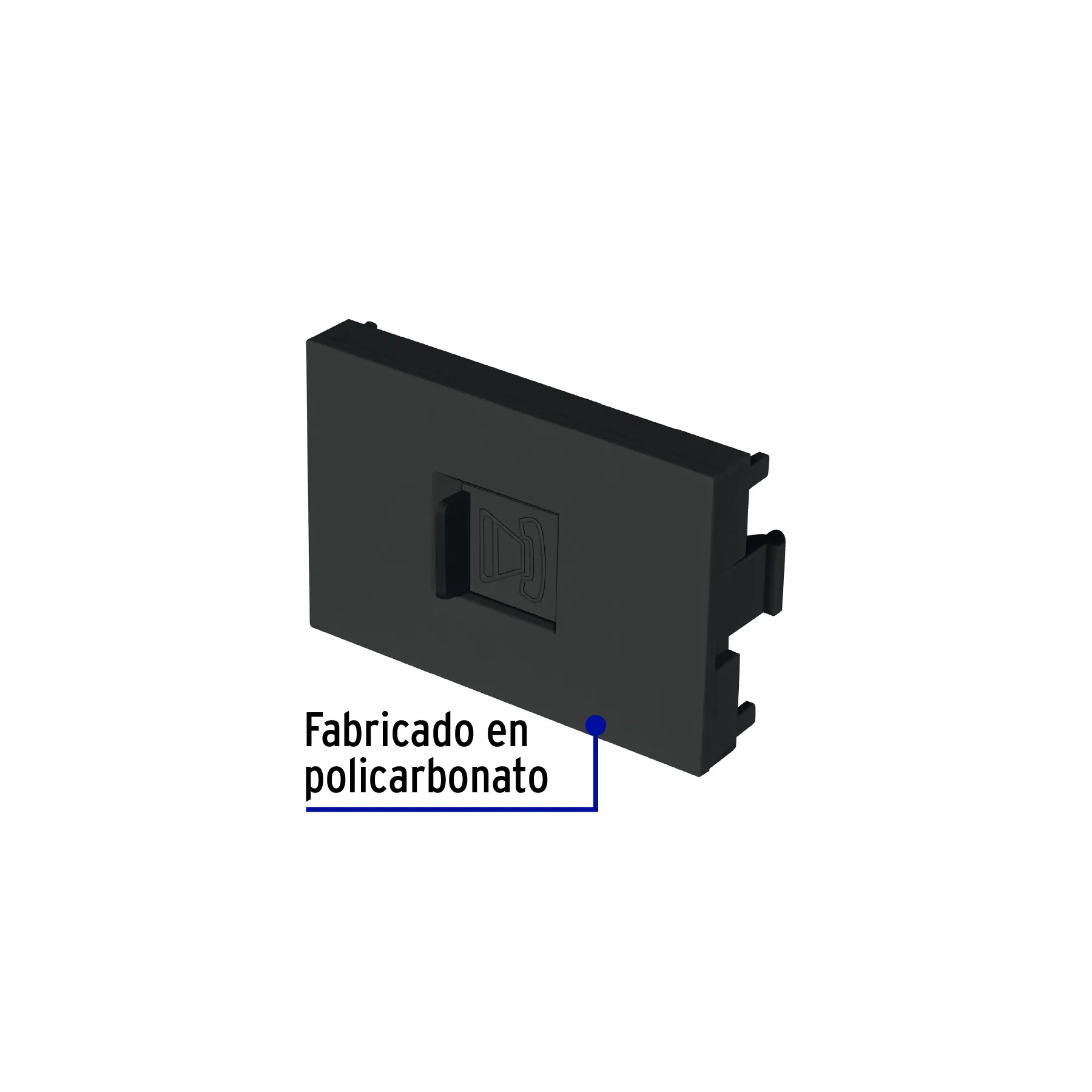 Toma de teléfono negro de 1.5 módulos, línea Lisboa, Volteck TE15-LN, Foto 2 Tienda en línea de herramientas Truper