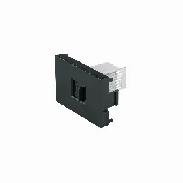 Toma de teléfono negro de 1.5 módulos, línea Lisboa, Volteck, Foto 1 Tienda en línea de herramientas Truper